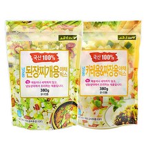 국내산 냉동 된장찌개용 야채믹스 380g + 국내산 냉동 카레용&짜장용 야채믹스 380g