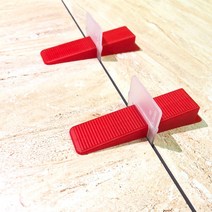 타일 레벨링 시스템 액세서리 1mm/1.5mm/2mm/2.5mm/3mm 100pcs 클립 + 웨지 플라스틱 스페이서 도구, 05 Wedges no Clips