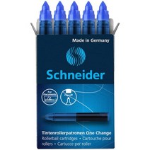 일본직발송 3. 슈나이더 (SCHNEIDER) 슈나이더 SCHNEIDER 롤러 볼펜 원 체인지 잉크 카트리지 1 상자 5 병, ONE SIZE_One Color, ONE SIZE_One Color, One Color