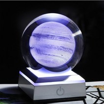 천문대 기념품 태양계 모형 3D 레이저 LED 라이트 솔라시스템 천문학 선물, 8cm, 목성