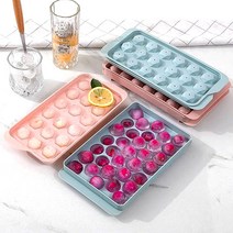 라이프팝 알구슬 미니 다이아 아이스볼 아이스몰드 얼음틀, 구슬얼음 33구 파스텔그린