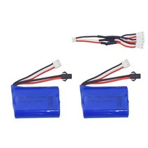 7.4v 1100mah 18500 H102 원격 제어 보트 리튬 배터리 2.4G 고속 RC 예비 부품에 대 한 충전식 충전기, [02] Black