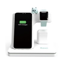 라온 3in1 고속 15W 무선충전기 애플 워치 아이폰 에어팟 올인원 충전패드, 1개