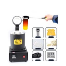 미니 용광로 전기용해로 주조 공예 은 도가니 회화로, 220v 블랙 모델 3kg