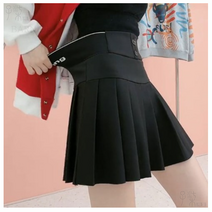 투버튼 허리 밴딩 여성 골프 주름 스커트 가을 골프웨어 플리츠 치마 큐롯 치마바지 라운딩 필드룩