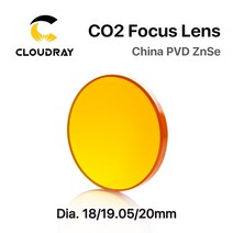 Cloudray China CO2 ZnSe 초점 렌즈 Dia.18 19.05 20mm FL38.1 50.8 63.5 101.6 127mm 1.5-4 레이저 조각 절단기, 협력사, 19.05mm, 38.1mm