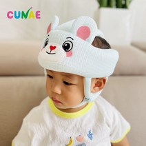 [포수헬멧어린이] [쿠네] NEW 아기 머리 보호대 헬멧 유아 안전모, 핑크