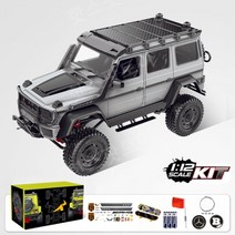 벤츠 지바겐 오프로드 RC카 G500 튜닝 세트 MN86K MN86KS MN86S, 고급패키지+배터리3개, 조립KIT-MN86KS 실버 (조종기별도)
