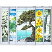 YNK롤 최신형 현관문 현관모기장 자동 롤 방충망, 1개