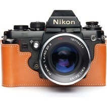 Nikon F3 Case BolinUS Handmade Genuine Real Leather Half Camera Case Bag Cover for Nikon F3 F3HP F3, 05 Yellow
