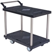 대차 플라스틱 검정판 2단 중 검은색바퀴, 1