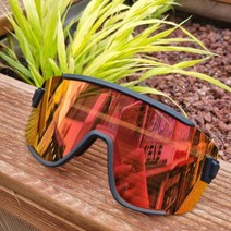 스미스 와일드캣 자전거 스포츠 고글 크로마팝 매트블랙/루비 클리어렌즈 포함