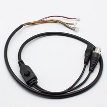 1.5T 11 핀 BNC 비디오 dc12 v 전원 OSD 제어 피그 테일 케이블 아날로그 CCTV 카메라 모듈 보드 메뉴 버튼, 02 Black