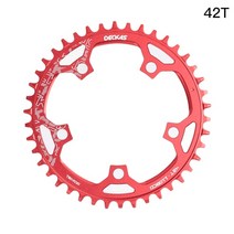 자전거체인휠 크랭크암 swtxo deckas 110bcd 로드 바이크 링 알루미늄 합금, 42t 체인링 레드