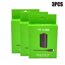 2800mAh 충전식 배터리 팩 Microsoft Xbox 1 용 무선 컨트롤러 XBOX ONES/X 게임 패드 2.75m USB 케이블 포함, [01] 3.7 볼트, [03] 3PCS