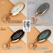 디올뉴 그랜저 GN7 아이오닉 6 디올뉴 코나 차키케이스, TH-10, 골드_그레이블루