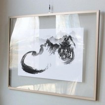 바보사랑 투명액자78CmX56Cm 호랑이수묵화.꾸밈, 골드브라운／이미지4
