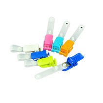 교체용 사원증 배지 홀더 집게, 핑크