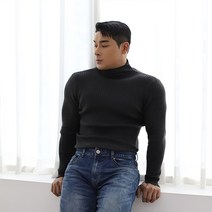보스트핏 남자 머슬핏 골지 반폴라 가을 겨울 니트 6color
