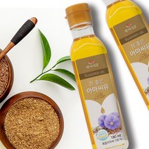 참좋은 아마씨유 180ml HACCP 인증 저온압착 아마씨오일, 4+1병