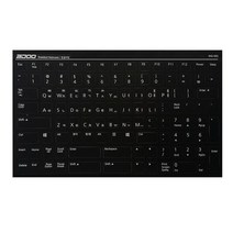 국산 노트북 키보드 자판 스티커 인쇄 10개 1팩, 검정바탕 흰색글씨