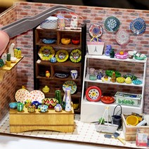미니를사랑하는사람들 몰드로 만드는 예쁜그릇가게 액자형 DIY만들기 (16시까지 당일발송) 미니어쳐 DIY 키트, 예쁜그릇가게 액자형 DIY세트