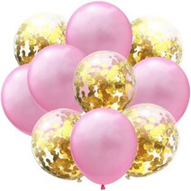 계란한판이벤트 만삭사진소품 부산 신랑생일 남자친구 생일 출산 이벤트 프로포즈 10 개몫 반짝이 색종이 라텍스 풍선 로맨틱 웨딩 장식 베이비 샤워 파티 장식 맑은 공기 풍선, 핑크 C