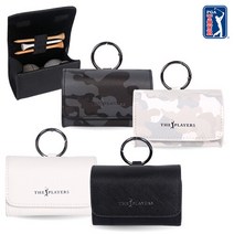 PGA TOUR 더 플레이어스 골프공 투볼 케이스 파우치, 헤리티지 카모 화이트