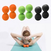 비바엔젤 셀프 롤링 슈퍼 땅콩마사지볼 근육뭉침 경락도구 셀룰라이트제거 마사지볼, 그린, 1개