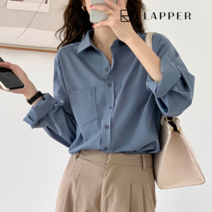 [플래퍼] FLAPPER (77까지)랩터치블라우스셔츠_FB3SSH001C