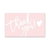 쇼핑백제작 카드제작 핑크 감사 카드 비즈니스 패키지 장식 지원 "화려한 감사" 명함 사랑 수, 03 30pcs