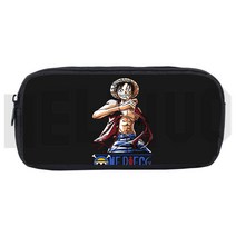 3D 원숭이 D. 루피 애니메이션 원피스 연필 케이스 보관 화장품 가방 만화 학교 용품 문구 어린이 지퍼 메이크업 박스