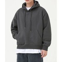 에센셜 후드 스웻 셔츠 (CHARCOAL)