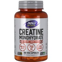 나우푸드 Now FoodsSports Creatine Monohydrate 스포츠 크레아틴 750 mg 캡슐 120개입