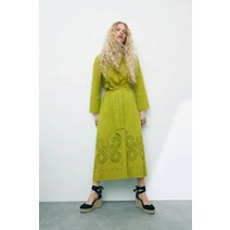 ZARA 자라 여성복 자수 셔츠형 원피스 4786093 04786093500