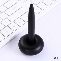 무중력 펜 금속 테이블 책상 볼펜 마그네틱 홀더 포함 팁 데스크탑 패션 사무용품 블랙 실버, 1.A1