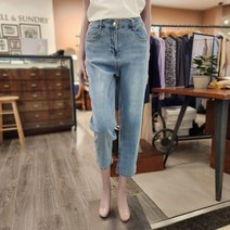 BCBG 백 밴딩 테이퍼드JEAN 청바지 _ A4M3P355 51 [L/BLUE]