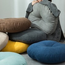 베이직 파스텔 원형방석 47X12cm