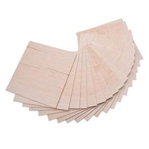 나무판자 합판 발사 나무 시트 접시 모델 공예 Diy 하우스 선박 항공기 100mm X 15mm 10 개, 10pcs