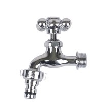 태정워터스 수도 꼭지 수전 벽붙이 혼합 온수 냉수 샤워 욕조 세면 카프링 양갈래 자바라 십자 일자 주방 대붙이, 1개