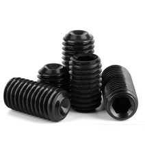 M2 블랙 무두볼트 육각 소켓 20개 DIN916 탄소강 합금강 랜치 스크류 렌치 고정, M2 (20pcs), 3mm