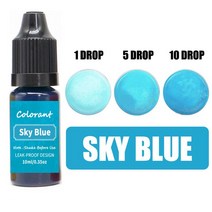 비누만들기 비누키트10ml 양초 비누 안료 액체 착색제 DIY 아로마 테라피 수지 염료 공예 보석 만들기 용, 12 Sky blue