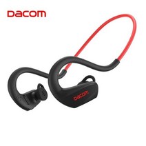 골전도이어폰 Dacom-E60 골전도 무선 스포츠 러닝 이어폰 차량용 블루투스 리시버 동글이 헤드폰 HiFi 베, 01 Red