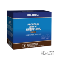 닥터아돌 프로폴리스 아연 C 면역 항산화 HD 닥터 프로폴리스 캡슐 영양제, 닥터 프로폴리스아연C 1000mg 120캡슐