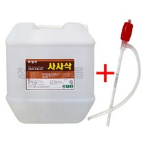 사사삭 20L 욕실 화장실 베란다 줄눈 세정제 백시멘트제거, 20kg + 자바라 호스펌프 1개