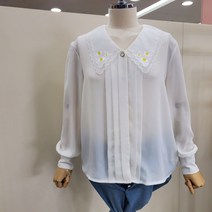 [스튜디오럭스] 꽃모티브쉬폰 블라우스fsdkswb11whf