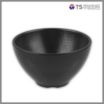 [돌산멜라민] 체크(흑) - 면기볼 (업소용그릇 멜라민그릇 예쁜그릇 식당접시 멜라민볼 멜라민찬기 검정색그릇), 블랙 8인치 (DS-7844), 1개