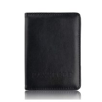 여권 커버 비즈니스 스타일 디자인 프리미엄 PU 가죽 외부 + 내부 홀더 여행 지갑 케이스 카드 슬롯/문서 포함 A-블랙 One_Size 여행용 102014