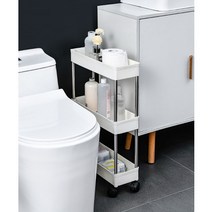 슬림 3단 이동식 틈새선반(폭14cm) (스틸봉) zoommii*3825547EA, 본상품선택, 1
