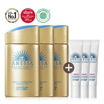 아넷사 퍼펙트 UV 선스크린 스킨케어 밀크 N 60ml 3개 + 증정 브라이트닝 15g 318619
